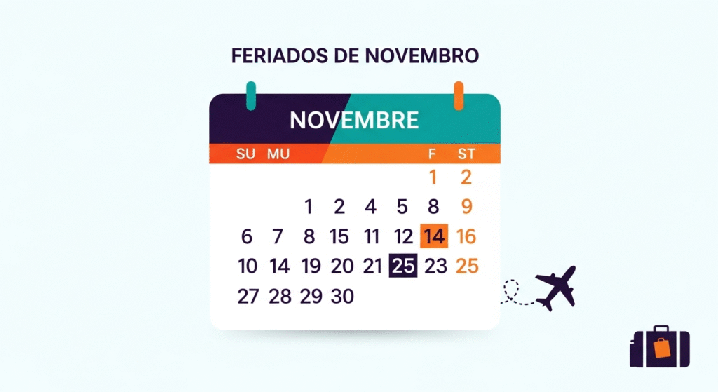 Mês de novembro terá três feriados em 2025: veja as datas e o que abre e fecha